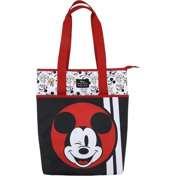 Disney Mickey Mouse Wink Black Insulated Cooler Bag 16" - Picture 1 of 9